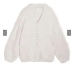 GRL フェザーニットカーディガン[kz321] アイボリー