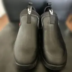 【新品】軽量ブラックレインシューズ スリッポンタイプ