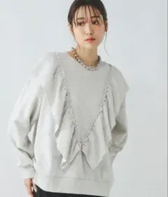 JUSGLITTY バックパールスウェット JUSGLITTY バックパールスウェット グレー ジャスグリッティー - メルカリ