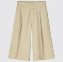 ユニクロKIDS150サイズGIRLS ⭐︎リネンブレンドスカートパンツベージュ