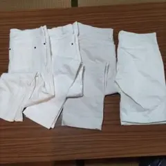 大きいサイズ　白パンツセット