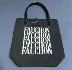 FAUCHON ロゴトートバッグ ブラック
