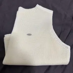 SENSE OF PLACE アイボリー ノースリーブ ニットベスト
