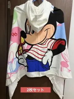 Disney ミッキータオルパーカー JAL ミッキーマウス　2枚セット　日本製