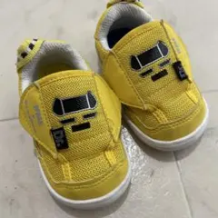 イエロー メッシュ ベビーシューズ　イフミー　ドクターイエロー　12.5