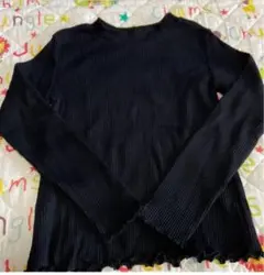 くるりくら様専用 GU 黒 リブ編み トップス 130㎝
