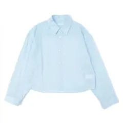 MY___　CROPPED SHIRT ブルー　0のサムネイル