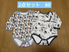 ☆2点セット☆バースデイ　futafuta キルト生地ロンパース
