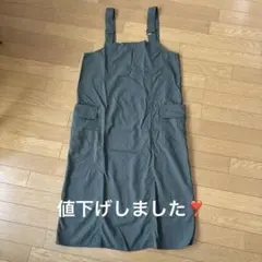 オリーブカラージャンパースカート