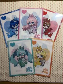 タイトーくじ初音ミク クリアファイル 5枚セット