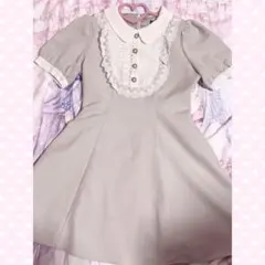 evelyn ビジューレースシフォンOP ピンク