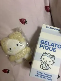 sanrio house ジェラートピケ ハローキティ ぬいぐるみチャーム 黄色