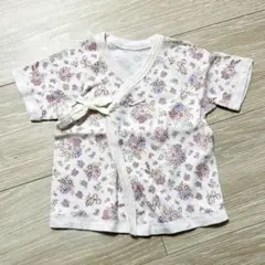 花柄 ベビー肌着 50-60cm 綿100% バースデイ　短肌着