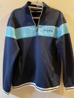 【美品】FIDRA ハーフジップ トレーナー Mサイズ ネイビー ゴルフウェア