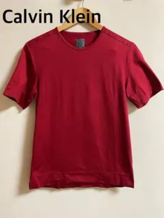 Calvin Klein カルバンクライン　半袖トップス　半袖Tシャツ　レッド
