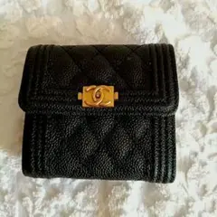 希少 ボーイCHANEL財布 ノベルティ 新品CHANEL BOY CHANEL ノベルティ長財布 ブラック - メルカリ