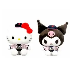 ２個 野球日本代表 侍ジャパン BIGぬいぐるみ ハローキティ クロミ WBC