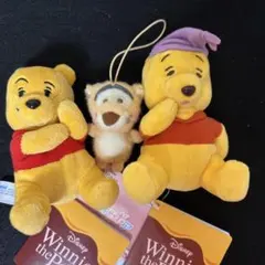 ディズニー　プーさん　マスコット　ぬいぐるみ　3点セット