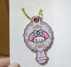 サンリオキャラクターズ　ぷちミラー ラバーキーホルダー　マイメロ