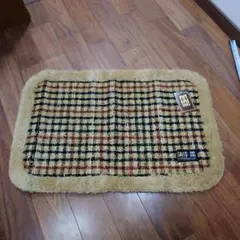 DAKS チェック柄 バスマット 約70cm x 47cm