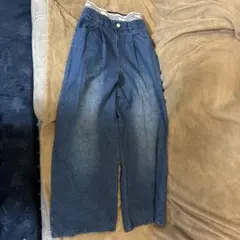 ANAP GIRL デニムブルー ワイドパンツMサイズ