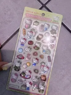 正規⭐︎ハローキティ ボンボンドロップシール 和柄