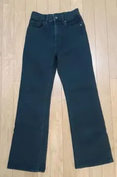 UNIQLO セミワイドデニム ブラック 22