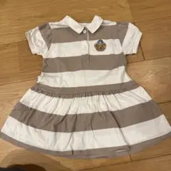 petit main ストライプ ワンピース 90cm
