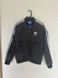 adidas キルティングジャケット S黒