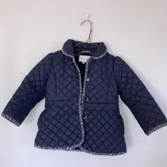 グリーレーベルリラクシング花柄パイピング　キルティングジャケットコート