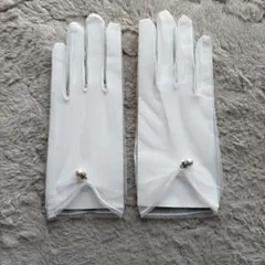 ショートウェディンググローブ / パール