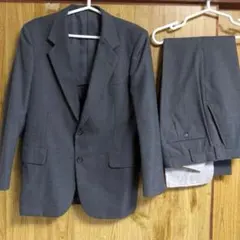 ④スーツ上下　グレー　秋冬　日本製