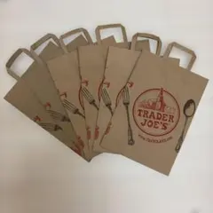 《未使用》Trader Joe's トレーダージョーズ 紙袋6枚のサムネイル