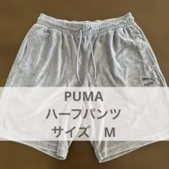 ハーフパンツ　メンズ　プーマ　グレー　パイル地