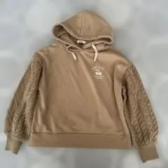 PINK LATTE ピンクラテ ベージュ フード付きパーカー 150cm