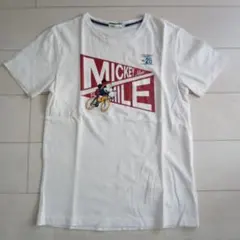 ミッキーマウス 半袖 Tシャツ メンズ Sサイズ 白 Right-on