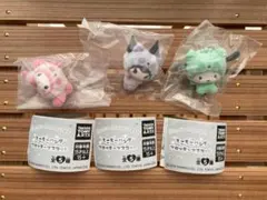 サンリオ もこもこパンダ フロッキーマスコット 3種セット新品即決