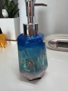 ハンドメイド レジン ソープディスペンサー 海のサムネイル
