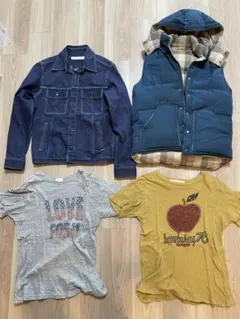 インパクティスケリー ダウンベスト デニムジャケット Tシャツ2枚