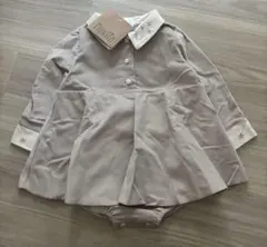 【美品/短時間着1】Popelin ロンパース 12-18m