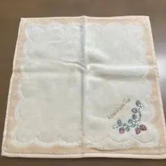 Afternoon Tea 刺繍ハンカチ クリーム色のサムネイル