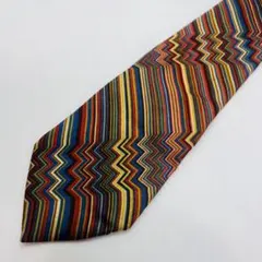 MISSONI ジグザグストライプ ネクタイ　ミッソーニ　イタリアのサムネイル