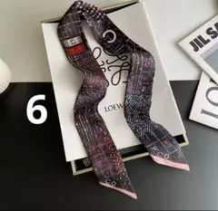 6 バッグスカーフ　ヘアバンド　リボンスカーフ　スカーフ