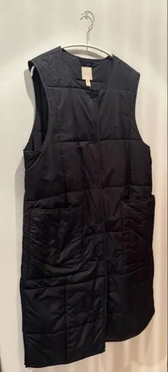 H&M ブラック キルティングベスト XS