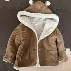 baby GAP フード付きニットジャケット 6-12ヶ月