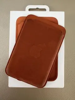 Apple純正 iPhone用レザーウォレット フォックスオレンジ