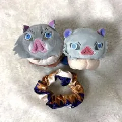 鬼滅の刃 嘴平伊之助 キーホルダー ストラップ マスコット もちころりん