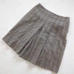 イネド◇ウールキュロット チェック柄 Y２K トラッド miu系穿搭 9