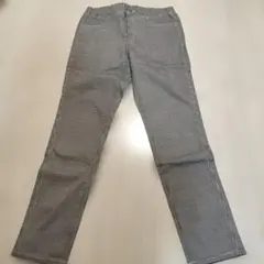 UNIQLO チェック柄カジュアルパンツ ゴムウエスト