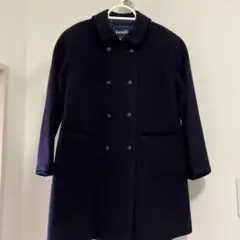 familiar ネイビーウールコート